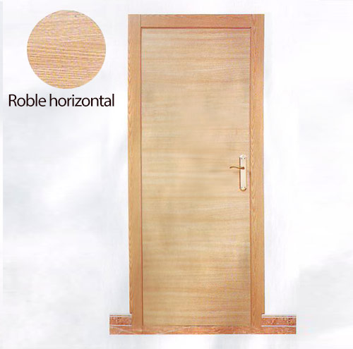 Puerta de melamina Modelo Melamina Roble Horizontal 2
