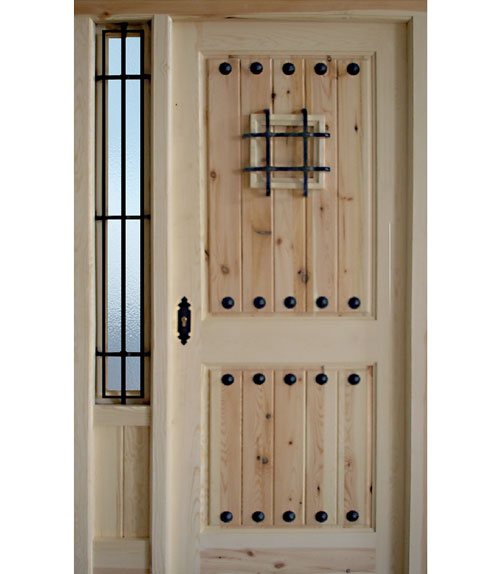 Puerta rústica Modelo R-5 Sin lacado